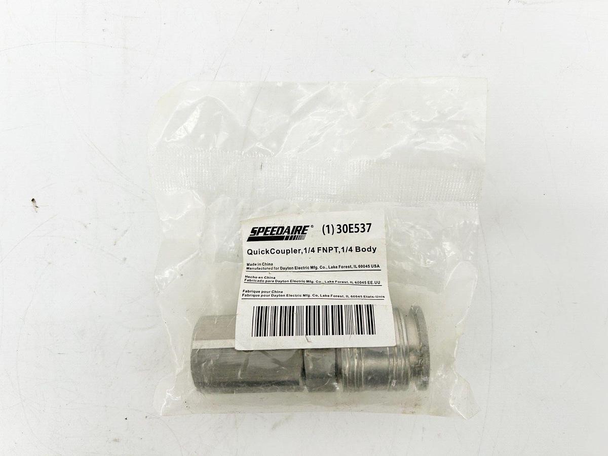 New Speedaire 30E537 QuickCoupler 1/4 FNPT 1/4 Body