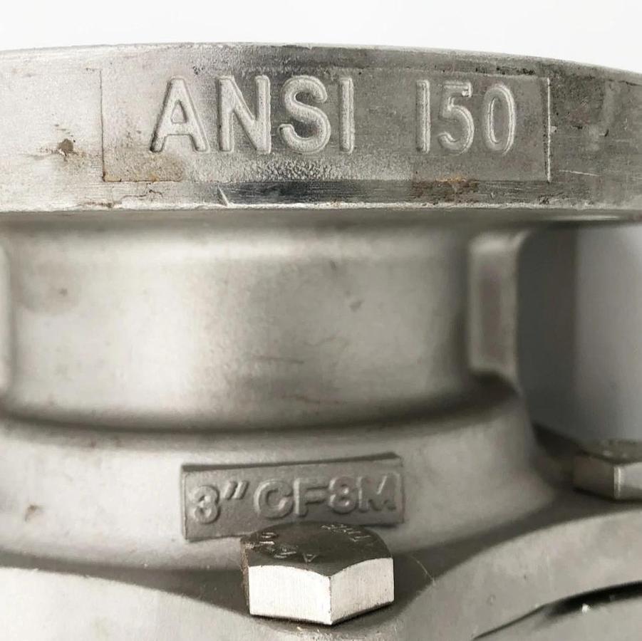 New Inline Industries Stainless Steel Ball Valve 3" CF8M ANSI 150 - No Box