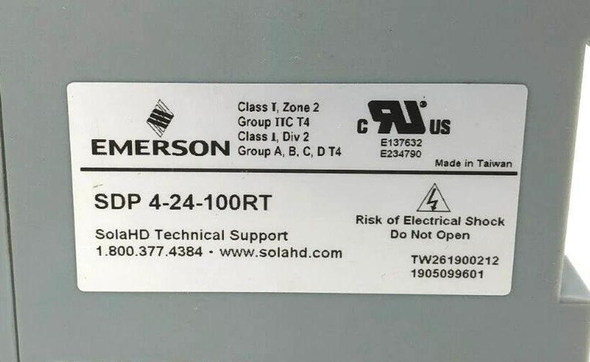 New SolaHD SDP 4-24-100RT Power Supply 24, 4.2A
