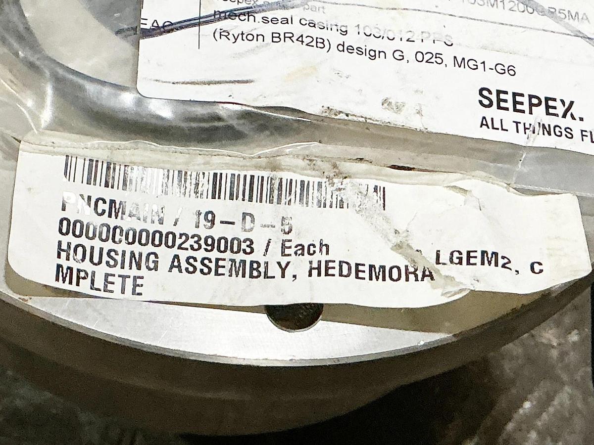 New Seepex 333 Hedemora Housing Sleeve Assembly - No Box