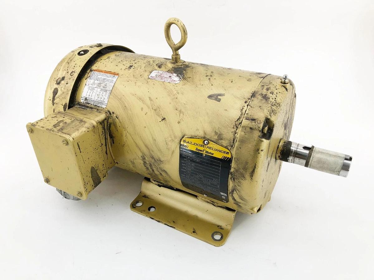 Used Baldor EM3616T Super-E Motor 7.5HP 230/460V 16.8/8.4A 3450RPM 184T