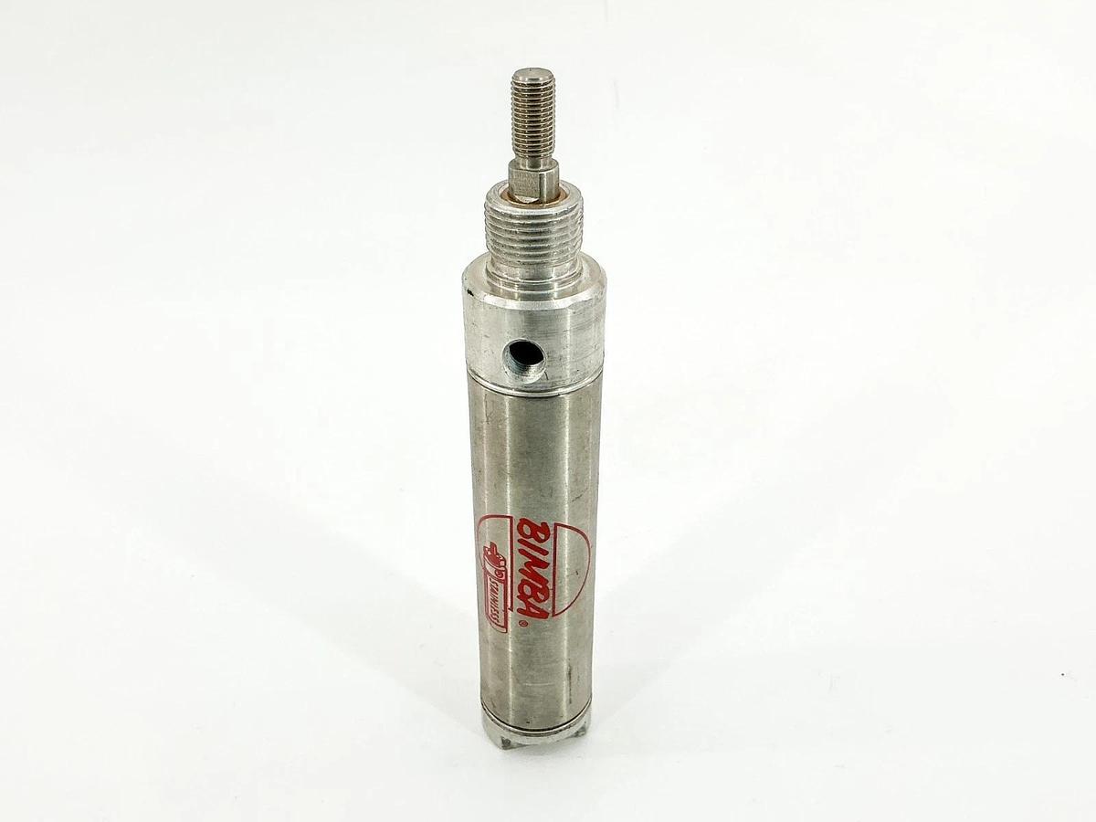 Used Bimba MRS-123-D Pneumatic Cylinder 1-1/4" Bore 3" Stroke Stainless Steel