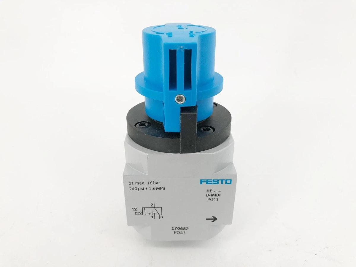New Festo HE-D-MIDI On/ Off Valve 170682 240psi
