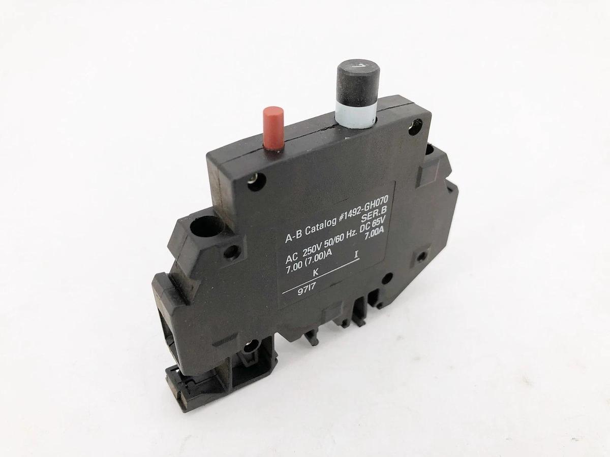 New Allen-Bradley 1492-GH070 Ser. B Circuit Breaker 7A 250VAC 65VDC - No Box