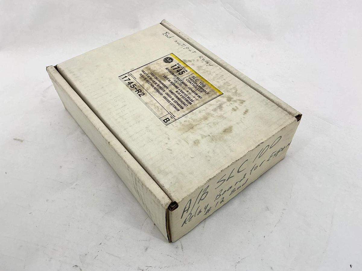 Used Lot of 5 Allen Bradley 1745-R1/R2 Ser B SLC 100 Program Control -Has Bad Outputs