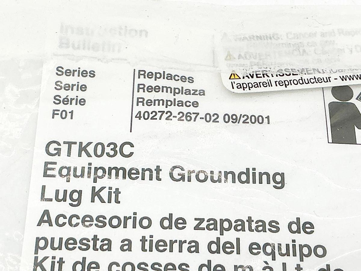 New Lot of 5 Square D GTK03C Grounding Lug Kit