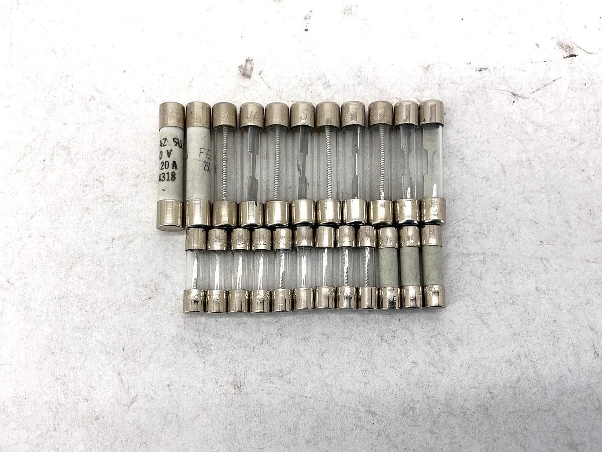Random Assorted Lot of Glass Mini Fuses