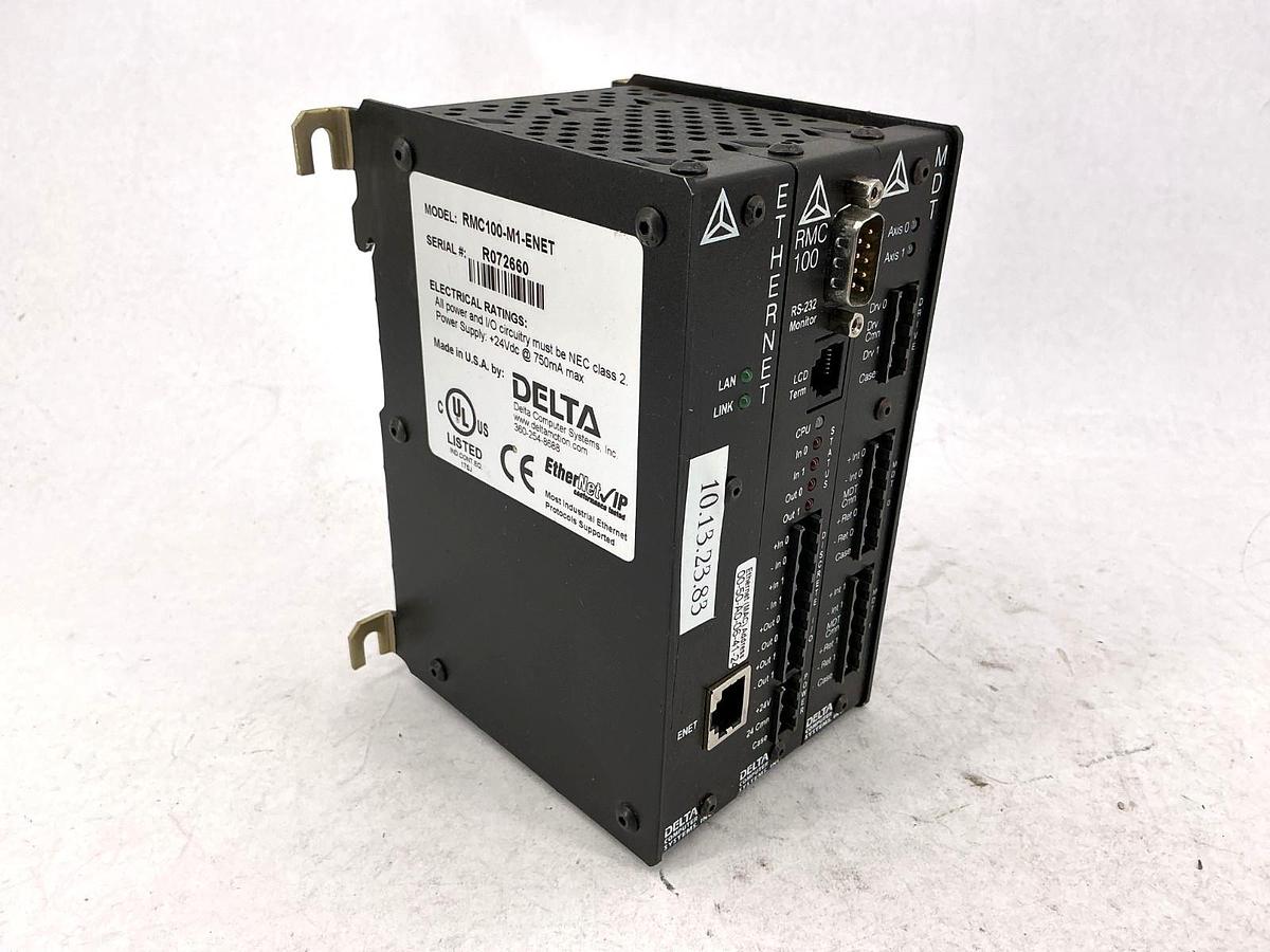 Used Delta Computer Systems RMC100-M1-ENET RMC-100 Ethernet PLC Module RMC100M1ENET