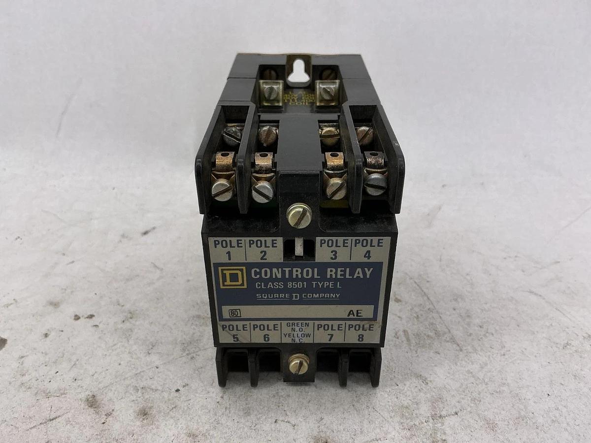 Used Square D 8501LO30 Ser A Magnetic Control Relay 440/480VAC Coil 8501L030