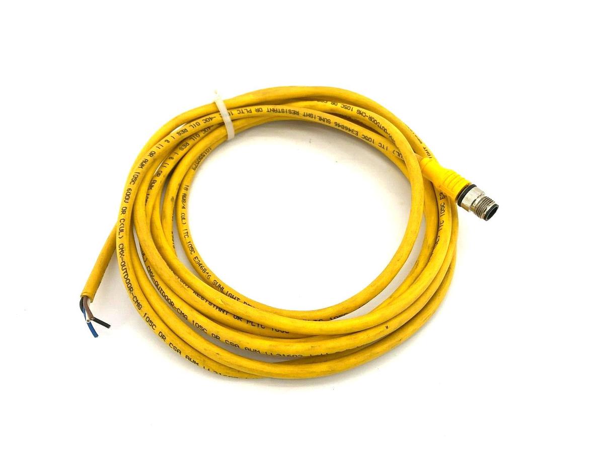 New Turck U-37856 M12 Cordset, RKE 4.4T-4-N7X2-RSC 4.4T - No Box