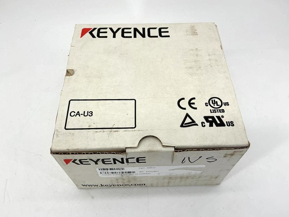 New Keyence CA-U3 Power Supply Input: 2.1A 100-240VAC Output: 6A 24VDC CAU3