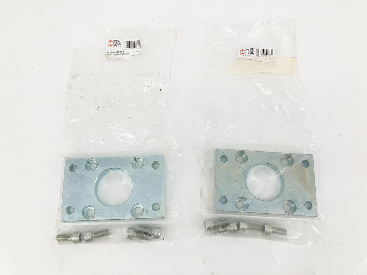 Lot of 2 New Metal Work W0950632002 Flange C-063 ISO15552 Ø 63mm