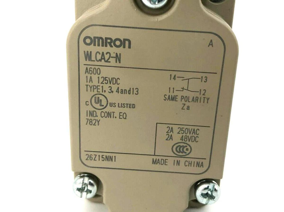 New Omron WLCA2-N Limit Switch 250VAC 48VDC 2A