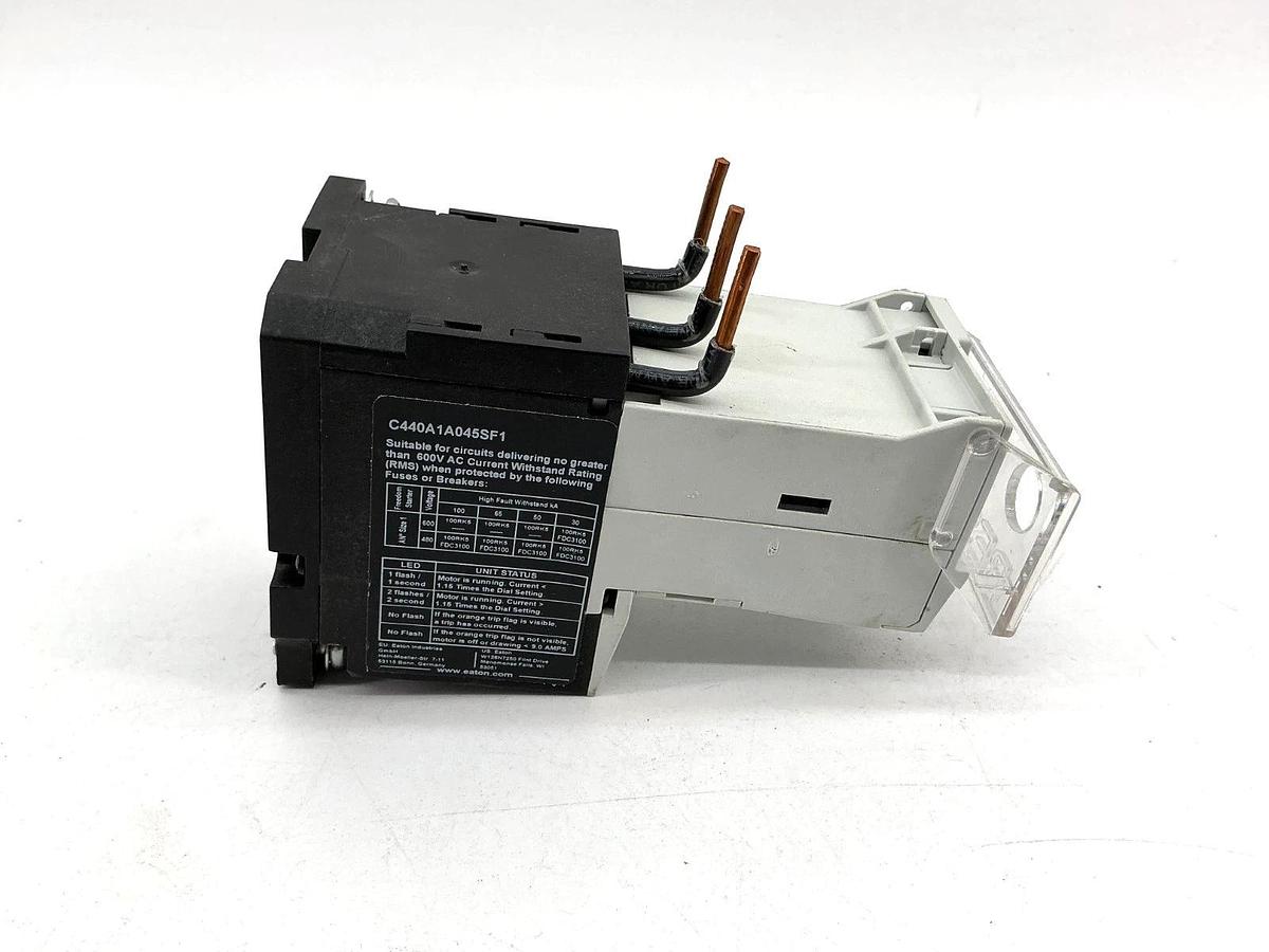 Used Eaton C440A1A045SF1 Electronic Overload Relay 9-45A NEMA Size 1 - No Box