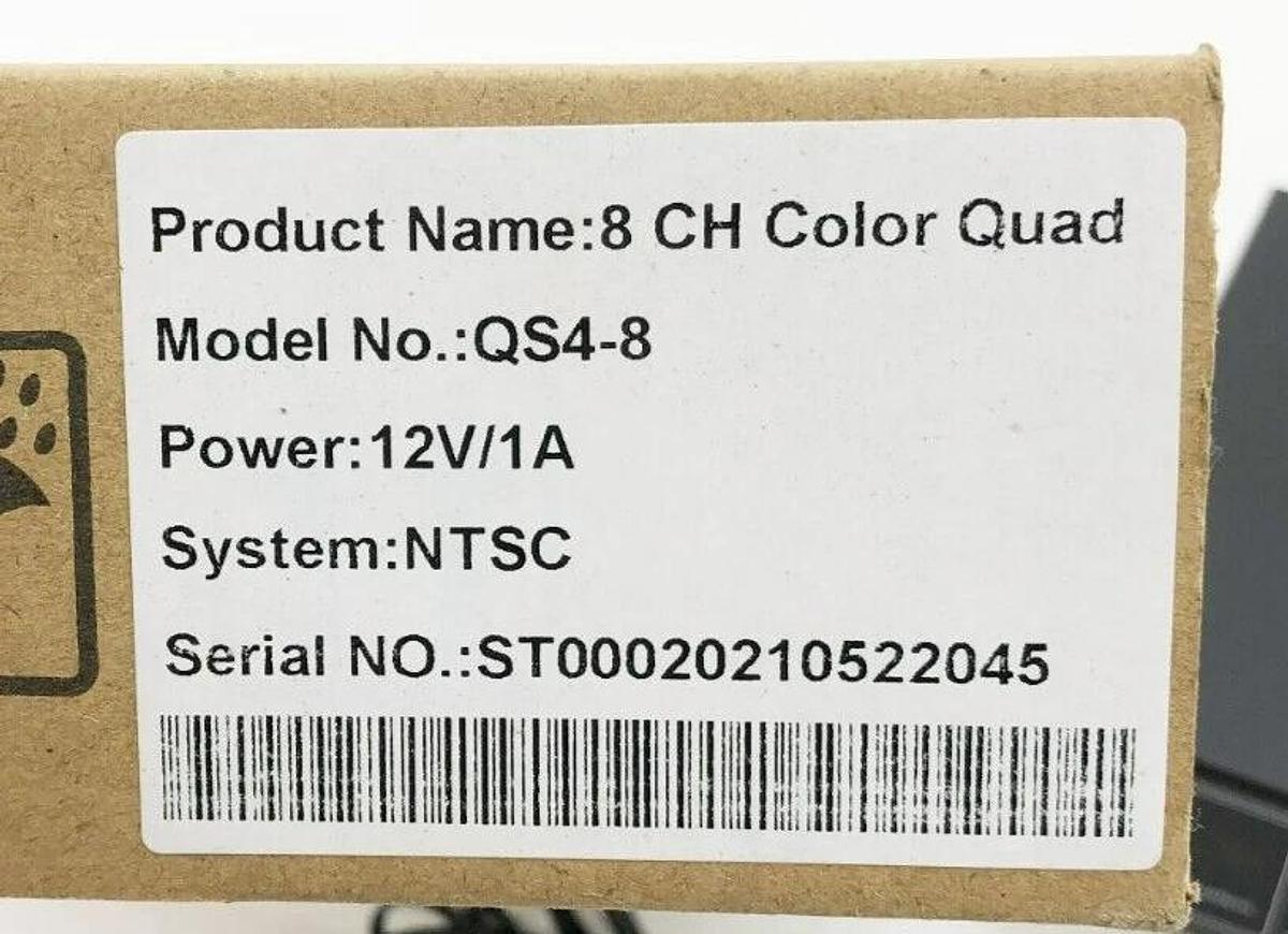New Opticom QS4-8 Color Quad Processor Module 8-Channel NTSC