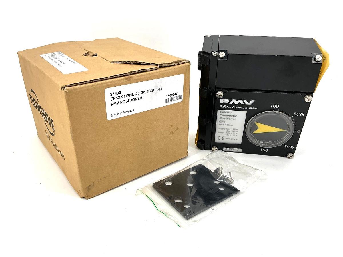 New Flowserve PMV EP5XX-HPNU-23K01-PV9DA-4Z Pneumatic Positioner 4-20mA 150PSI