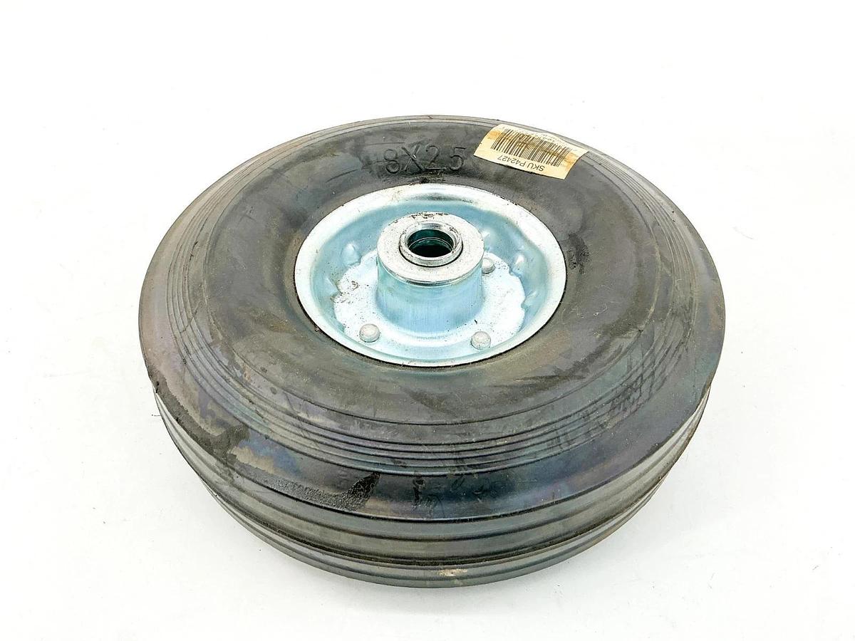 New P42427 Solid Rubber Tire With Steel Rim 8X25 300LBS - No Box
