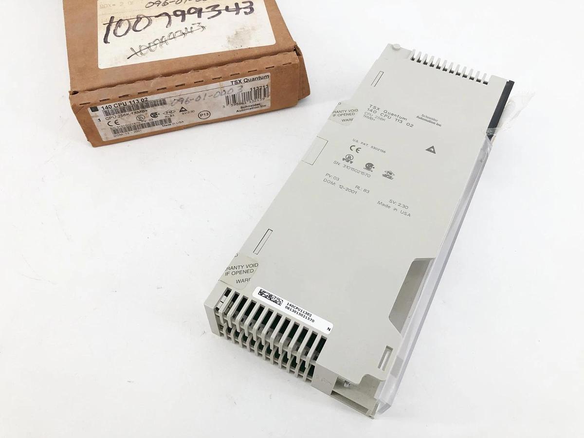 New Schneider Automation 140CPU11302 Modicon Controller Board CPU 256K 1XMB+