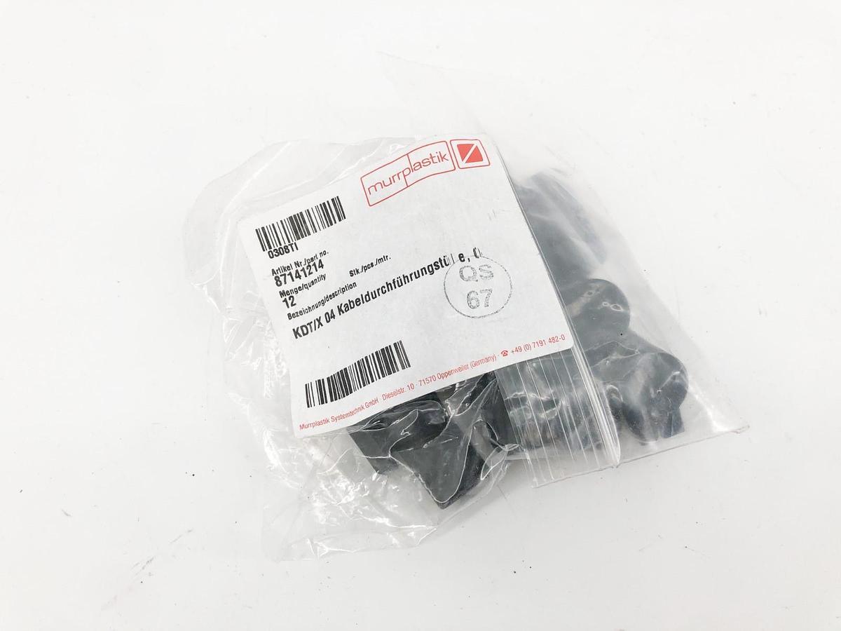 Bag of 12 New Murrplastik 87141214 Cable Entry Grommets KDT/X 04 for 4-5mm Diam.