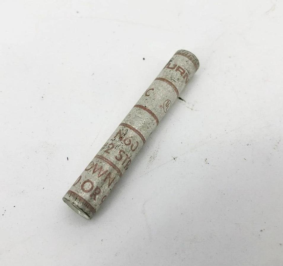 Lot of 3 New Burndy YS2C Barrel Splices N60 #2 STR Brown Die 10 Or 97
