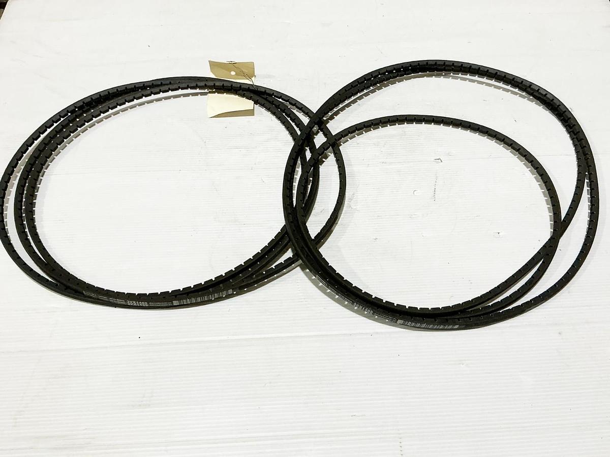 New lot of 2 Continental 3VX1400 HYT Cogged Belt 140" Length 3/8" Width - No Box