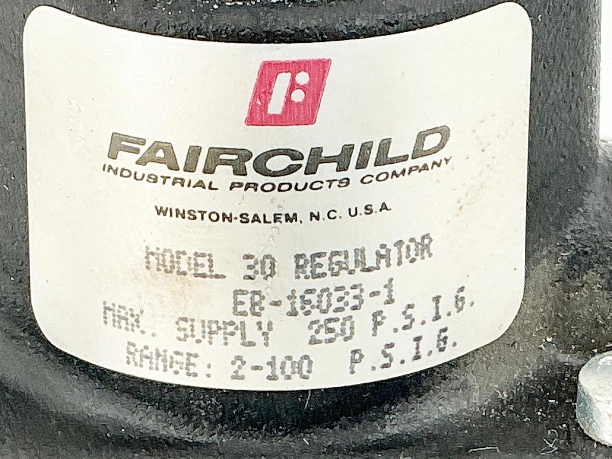 Used Fairchild EB-16033-1 Regulator 250PSI 2-100PSIG Range Model 30