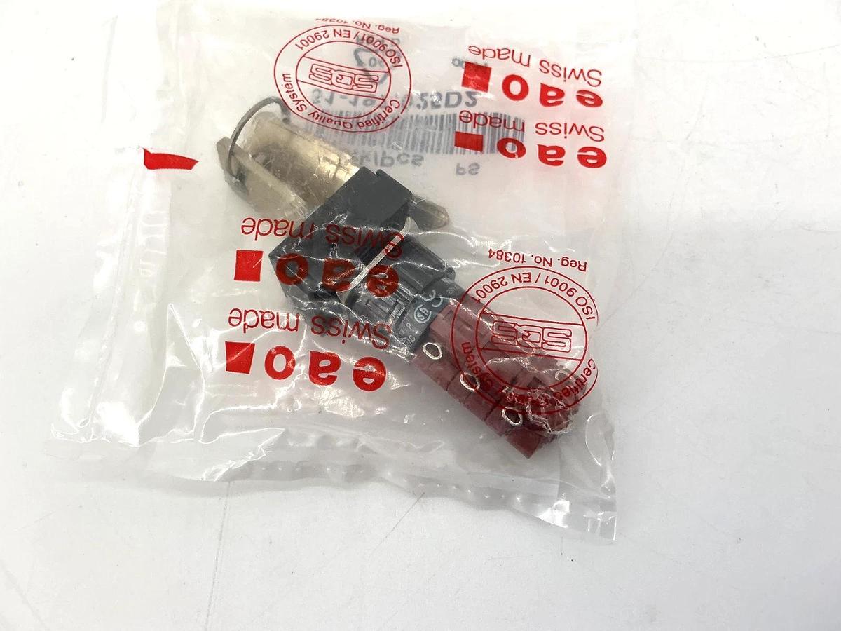 New EAO 51-197.025D2 Ser 51 Keylock Switch 2POS 3NC+3NO 5A 250VAC