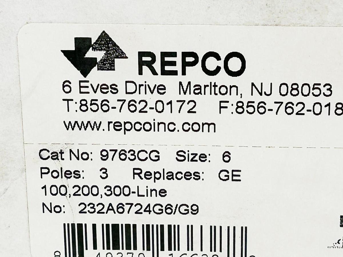 New Repco 9763CG GE 100/200/300 Replacement Contact Set Size 6 3P 232A6724G6/G9