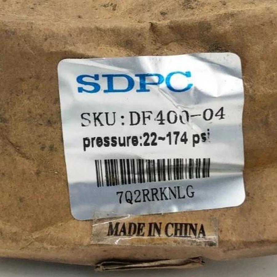 New SDPC DF400-04 Drain Filter 3/4" 22-174psi 230psi Max