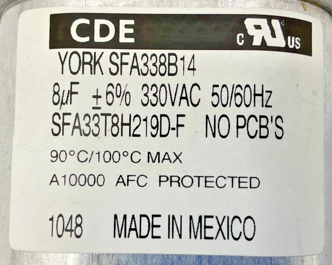 New Beck 14-2840-05 Capacitor 8uF 330VAC 50/60HZ 14284005