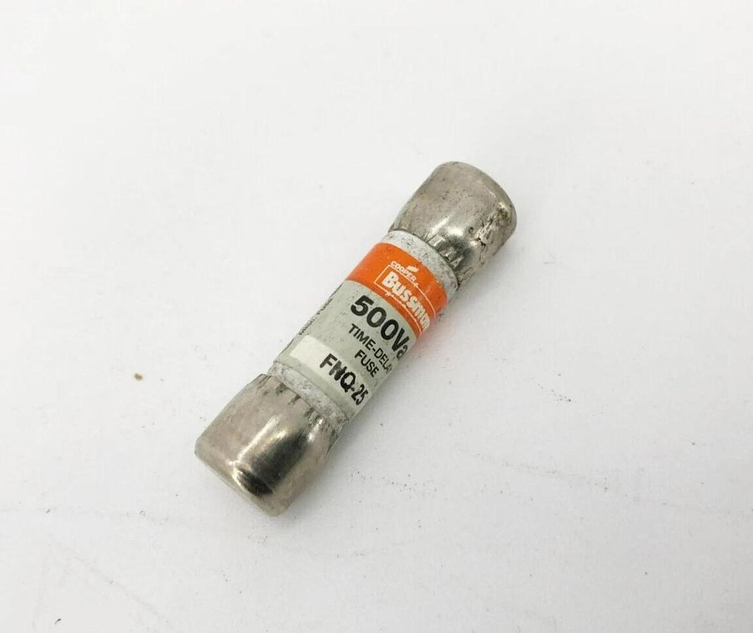 Lot of 6 New Bussmann FNQ-25 Time Delay Fuses 25 A 500VAC