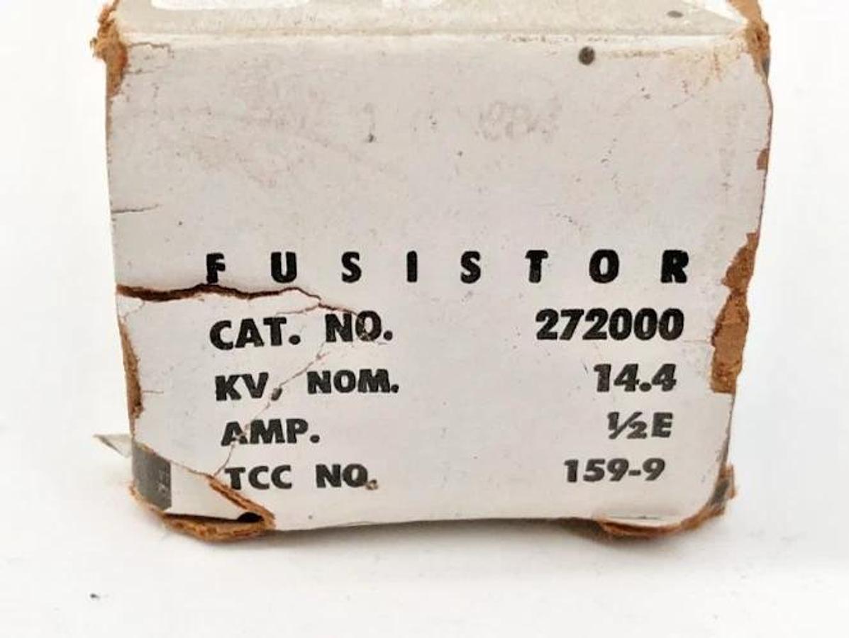 New S&C 272000R4 Fusistor 14.4kV 1/2E Amps Type FFL-1