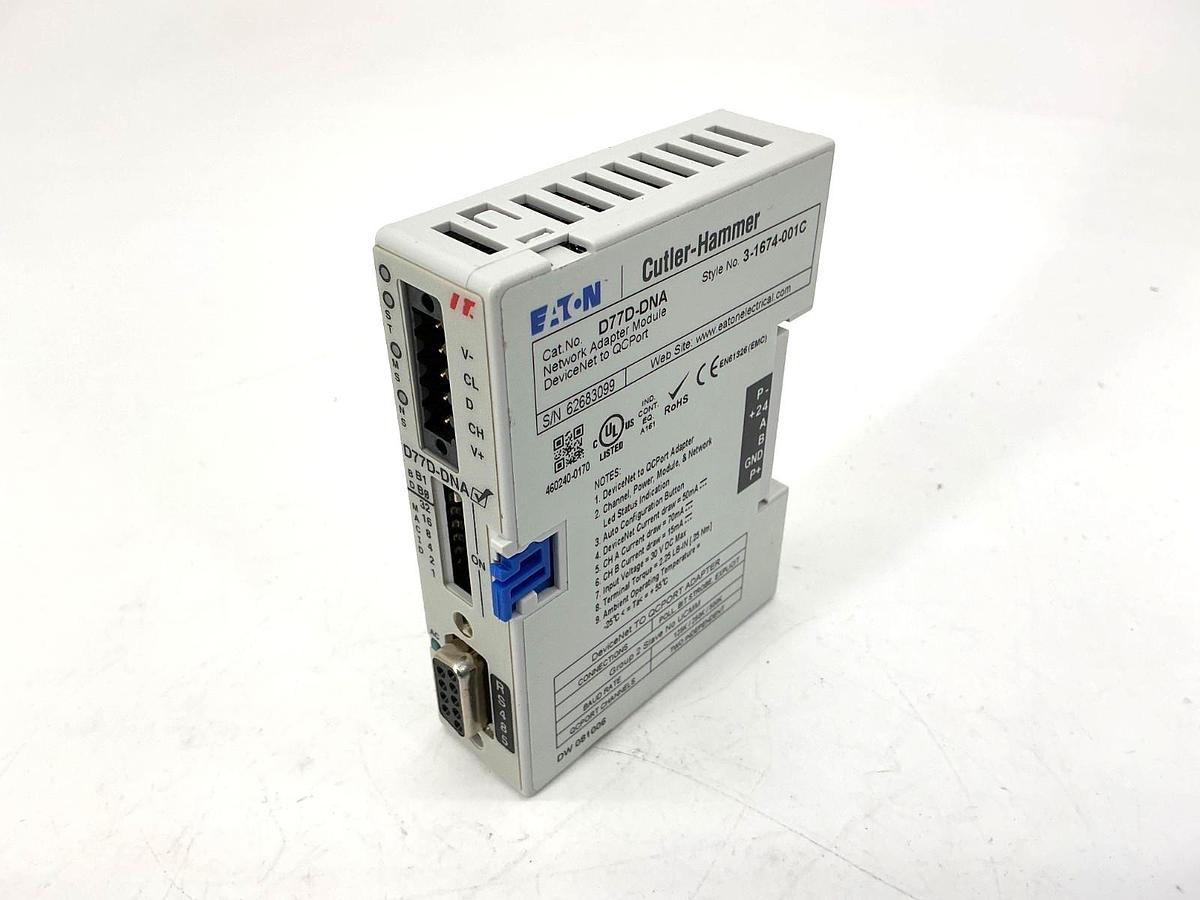 Used Eaton Cutler-Hammer D77D-DNA IT Network Adapter Module Devicenet To QCPORT