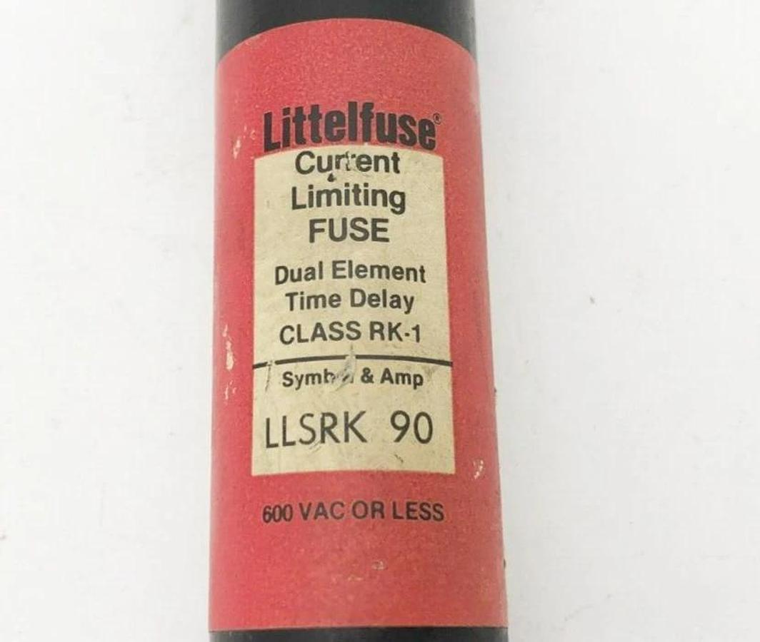 Used Littelfuse LLSRK 90 Time Delay Fuse 90 A 600VAC Class RK1