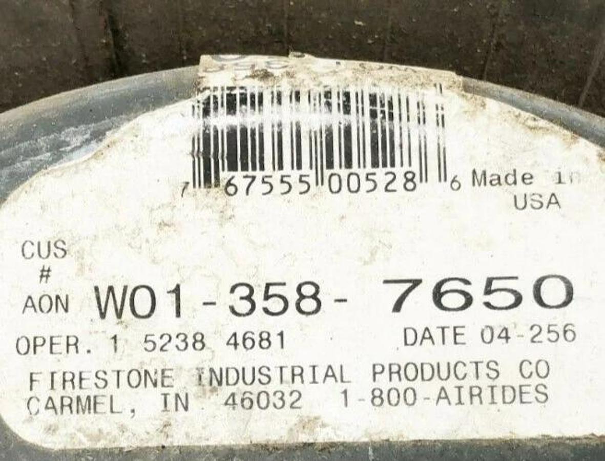 New Firestone W01-358-7650 Convoluted Airspring 1/4" NPT