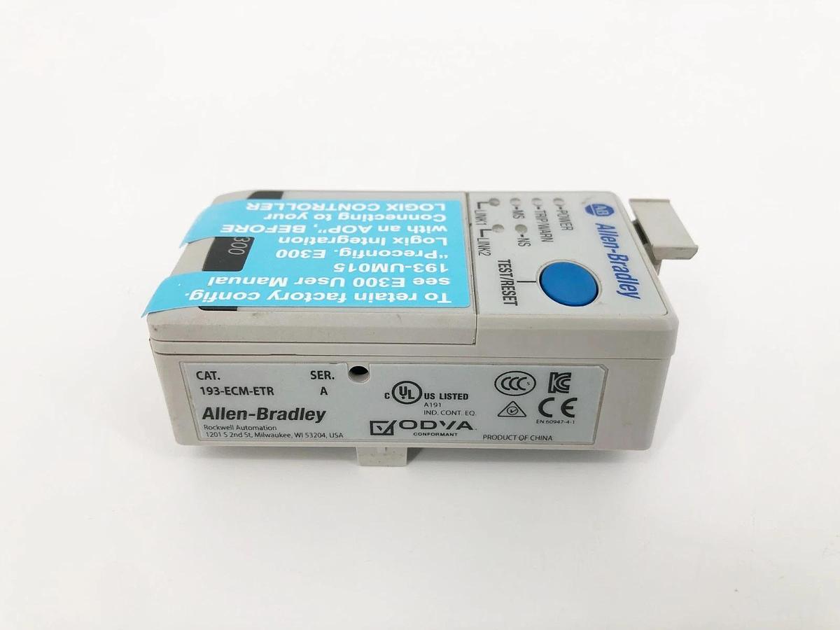 New Allen Bradley 193-ECM-ETR Ser. A EtherNet/IP Communication Module - No Box