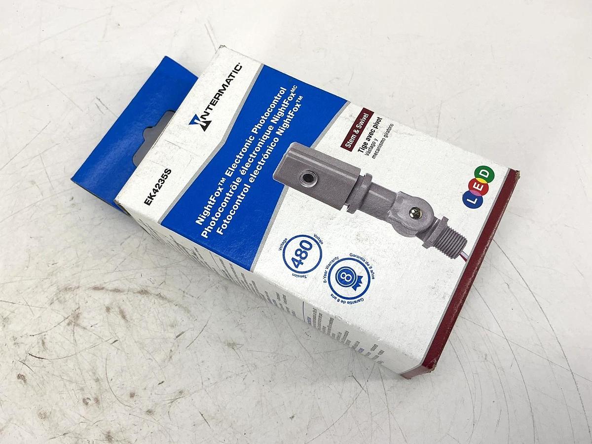 Used New Sealed Intermatic EK4235S NightFox Electronic Photocontrol Swivel Mount 480V