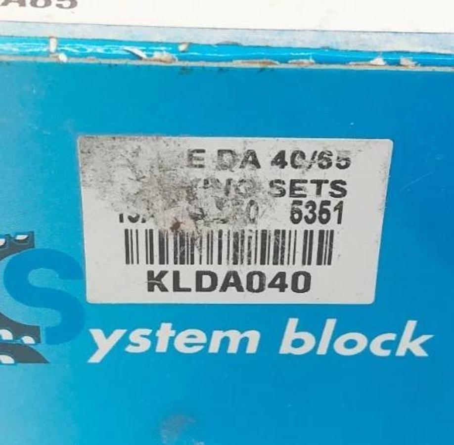 New System Block KLDA040 Locking Assembly DA 40/65