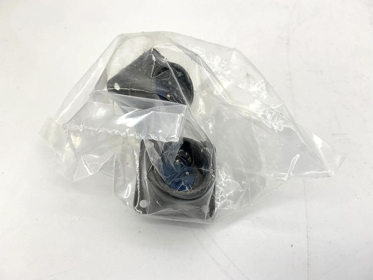 Lot of 2 New Amphenol 97-3102A14S-9PX Connector Receptacle Male 2-Pin
