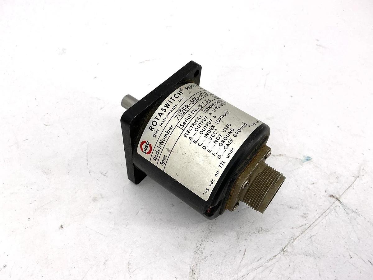 Used Disc 702FR-500-1CLP-HTL (+15V) Shaft Encoder 7-Pin