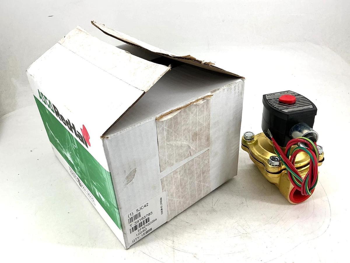 New Asco EF8210G054 120VAC Solenoid Valve 2-Way 150PSI 1" Pipe 16.1W 5JC42