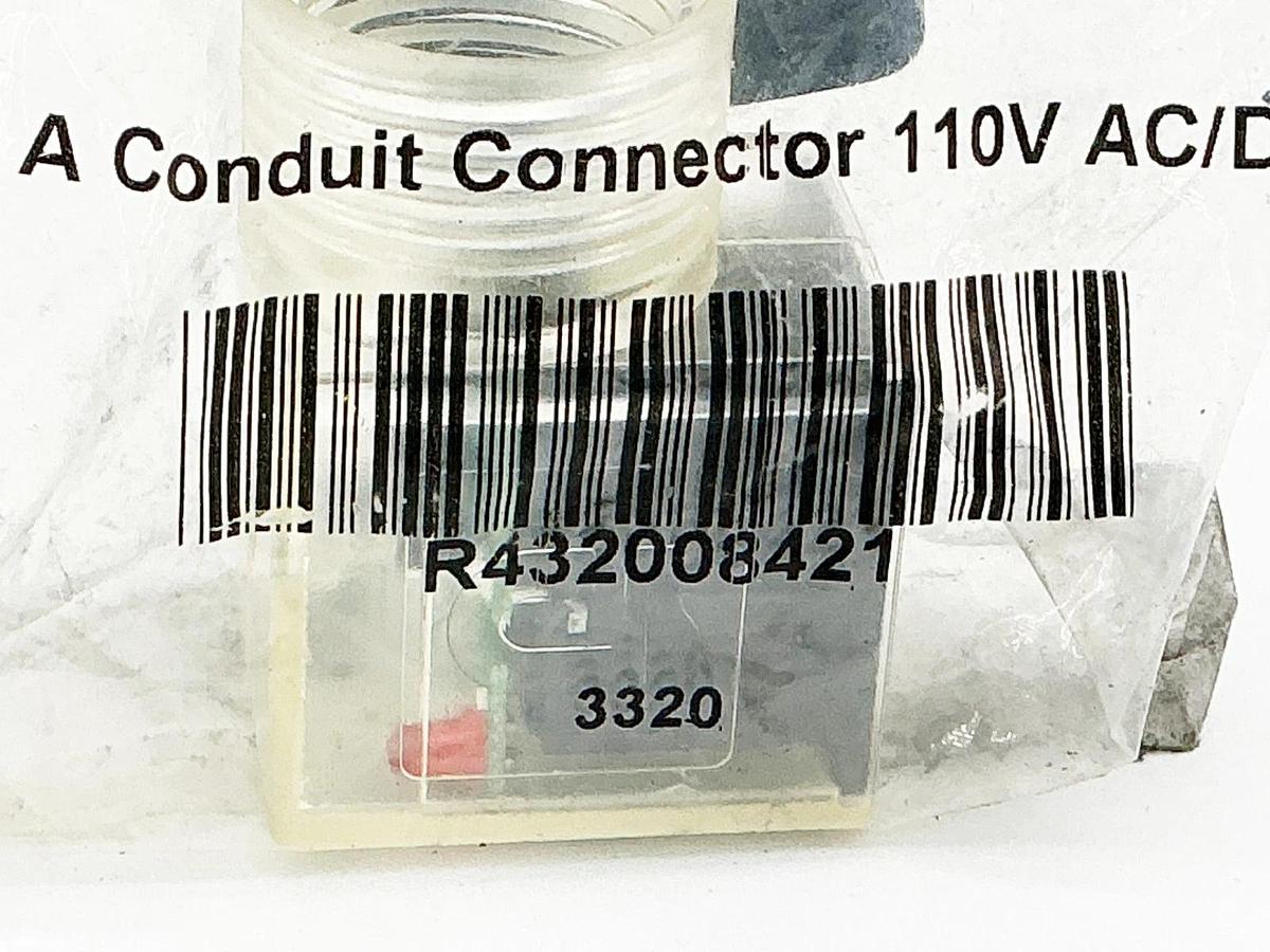 New Aventics R432008421 Conduit Connector 110V W/Led
