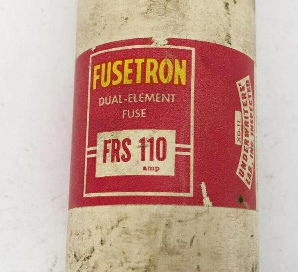 Lot of 2 New Bussmann FRS 110 Dual Element Fuses 110A 600VAC Class RK5