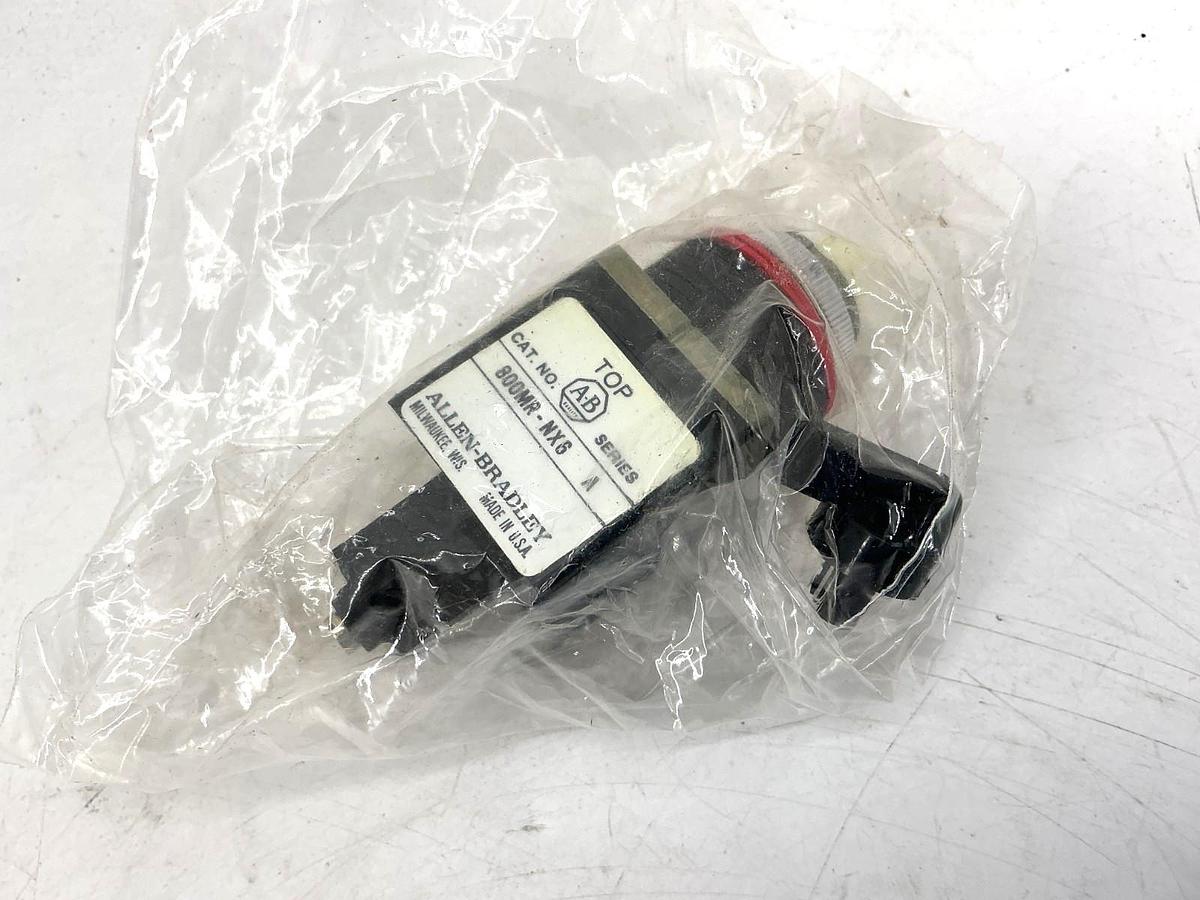 New Allen Bradley 800MR-NX6 Ser A Round Selector Switch 2Pos Maintained - No Box