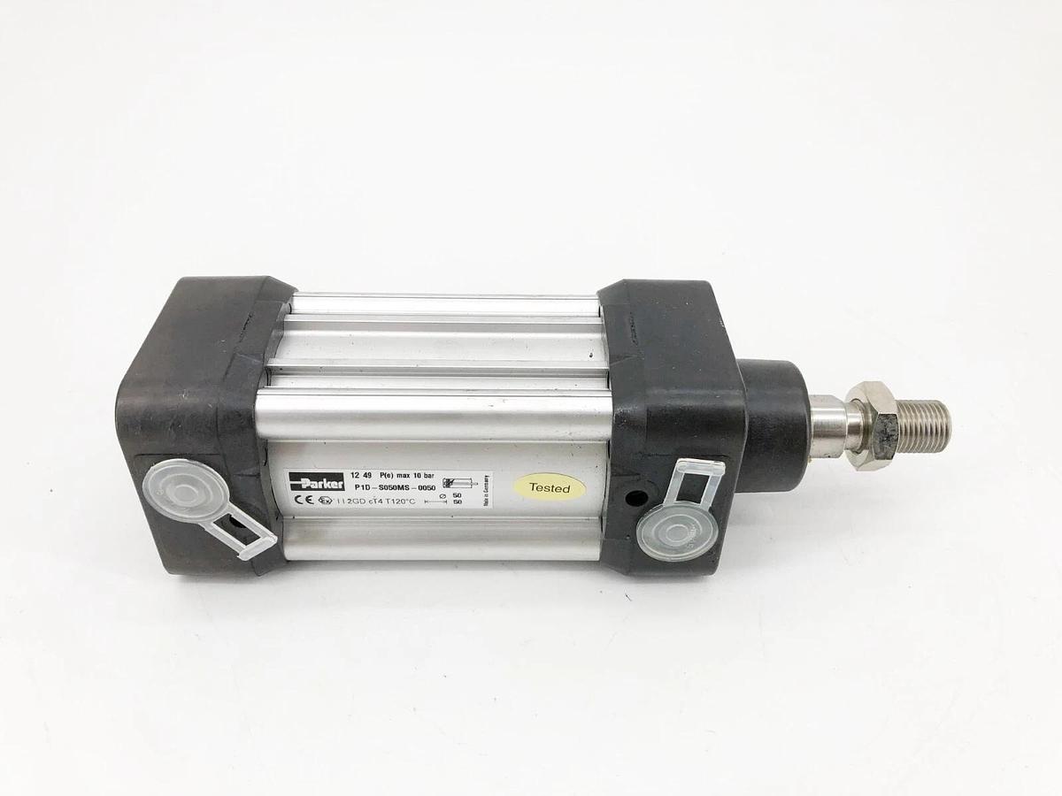 New Parker P1D-S050MS-0050 Pneumatic Cylinder 50mm Bore 50mm Stroke - No Box