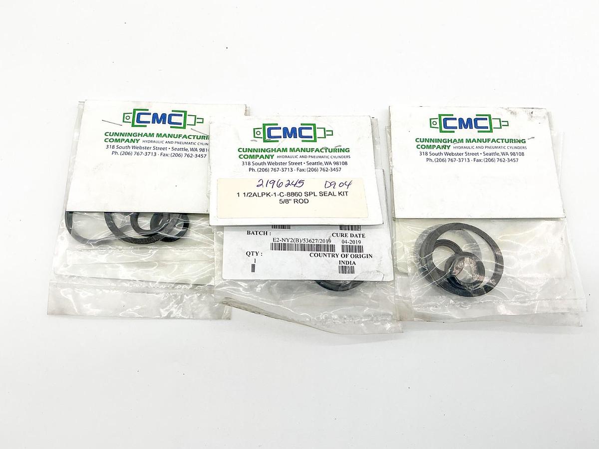 Lot of 3 CMC TSP-218 TP-019 PA-NBR SPL Seal Kit 5/8" Rod 1-1/2ALPK-1-C-8860