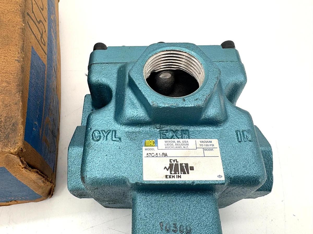 New MAC Valves 57C-51-RA Remote Air Valve 1/2" NPTF Port