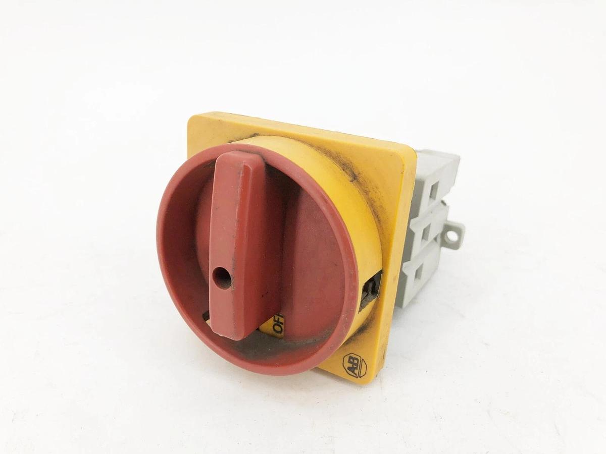 Used Allen Bradley Ser. B 194E-E25-1753 Rotary Control Load Switch 25A 600VAC