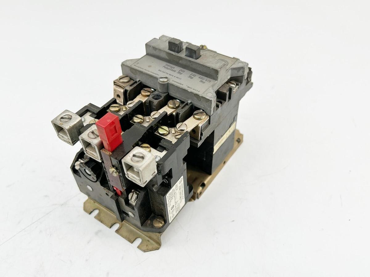 Used Westinghouse A200M0CX Starter Non-Reversing Size 0 3P 480V 5HP 18A 50/60Hz