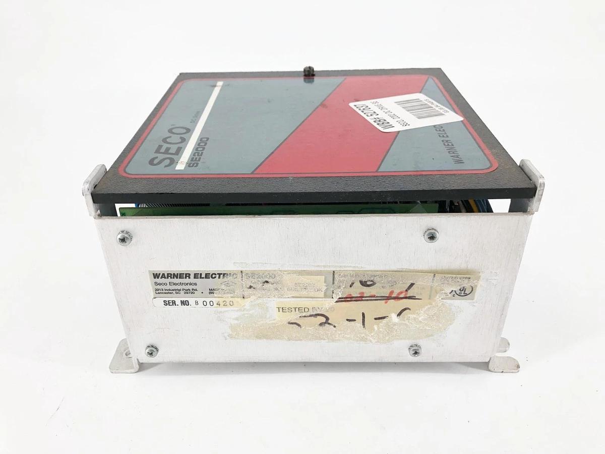 Used Warner Electric Seco SE2202 DC Drive Chassis Unit 115/230 VAC 14A SE2000